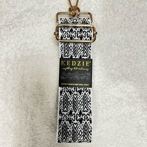 Black and White Interchangeable Bag Strap